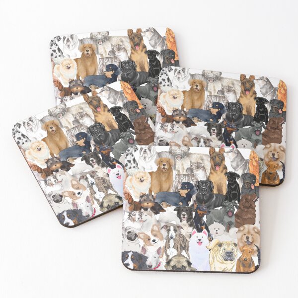 Item preview, Dog Camouflage Collage designed and sold by It's On Backwards.