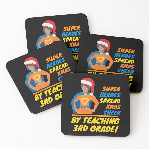 Item preview, Christmas 3rd Grade Teacher Superhero Santa Design designed and sold by myspookycuties.