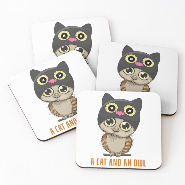 Item preview, A Cat And An Owl Funny Pet Owner - cute cutie catowl or owlcat designed and sold by The Patootoos.