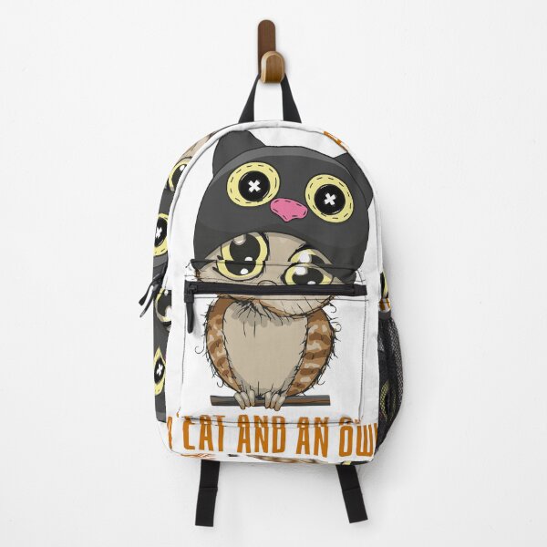 Item preview, A Cat And An Owl Funny Pet Owner - cute cutie catowl or owlcat designed and sold by The Patootoos.