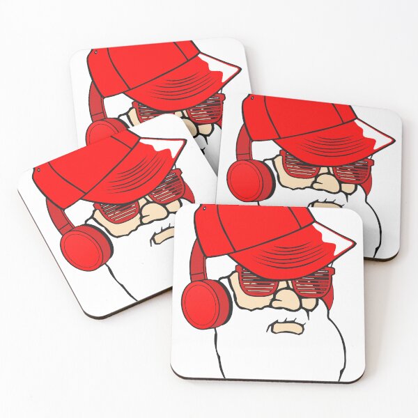 Item preview, Santa in headphones and sunglasses designed and sold by trendingatees.
