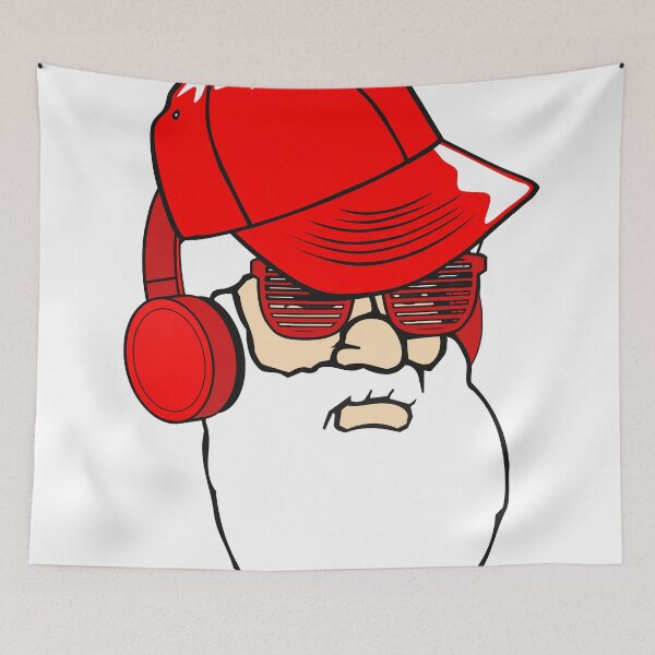 Item preview, Santa in headphones and sunglasses designed and sold by trendingatees.