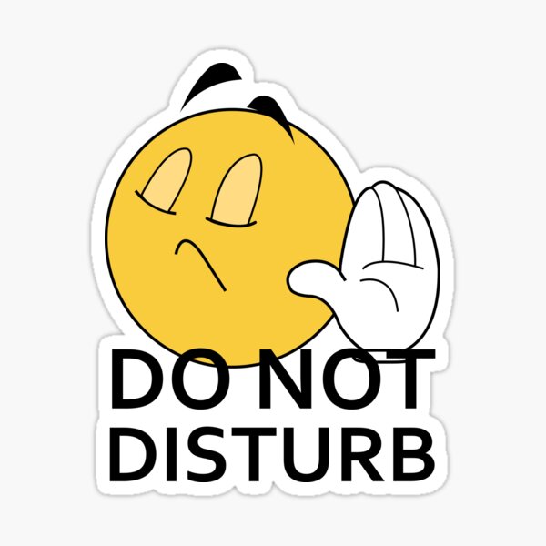 "Do Not Disturb" Mailbox Sticker - 12cm X 9cm Plastic Sign, French Made, Self-Adhesive