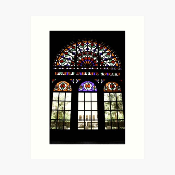 Colorful Persian Rainbow Stained Glass Window Photograph Art Print