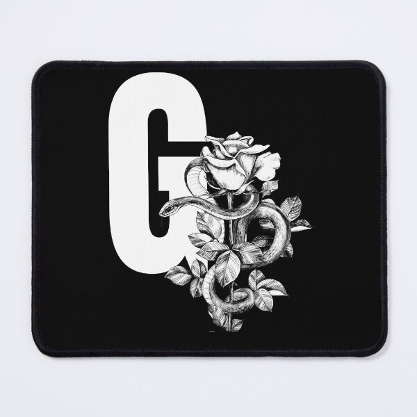 Item preview, G Botanical Monogram. Peony snake floral letter designed and sold by Emotionsy.