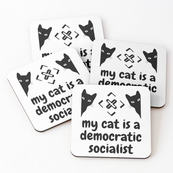 Item preview, my cat is a democratic socialist : meme cat designed and sold by MokonoKokoro.