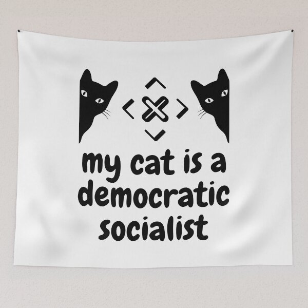 Item preview, my cat is a democratic socialist : meme cat designed and sold by MokonoKokoro.