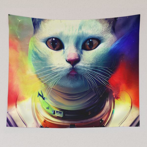 Item preview, cat astronaut painting #6 designed and sold by supeart.