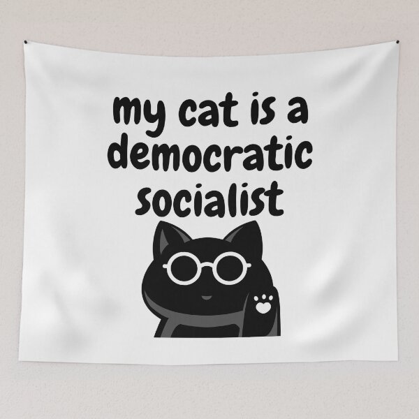 Item preview, my cat is a democratic socialist : meme cat designed and sold by MokonoKokoro.