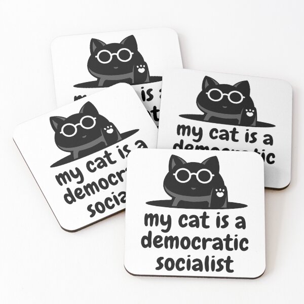 Item preview, my cat is a democratic socialist : meme cat designed and sold by MokonoKokoro.