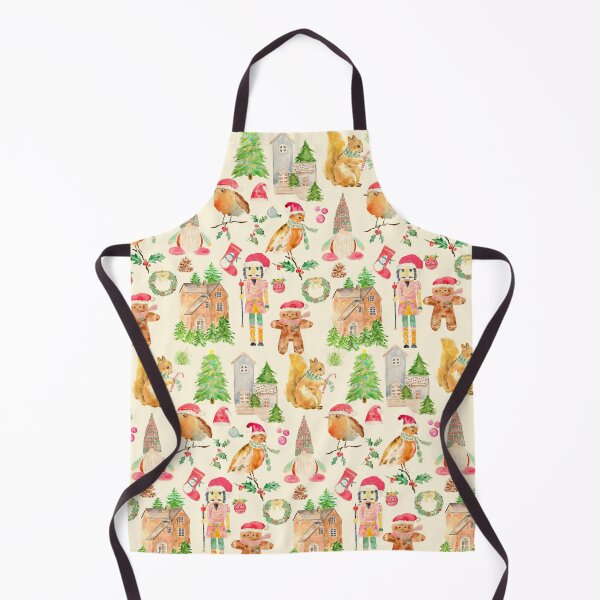 Item preview, Christmas symbols collection vintage watercolor hand painted designed and sold by SelenePaintings .