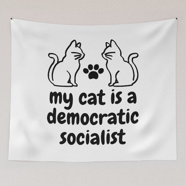 Item preview, my cat is a democratic socialist : meme cat designed and sold by MokonoKokoro.