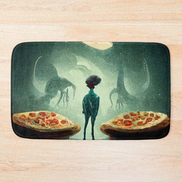 Item preview, Alien and pizzas designed and sold by chatzous.