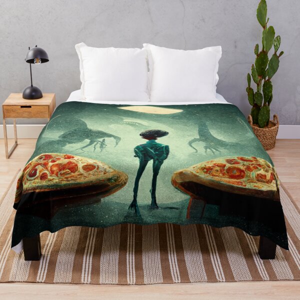 Item preview, Alien and pizzas designed and sold by chatzous.
