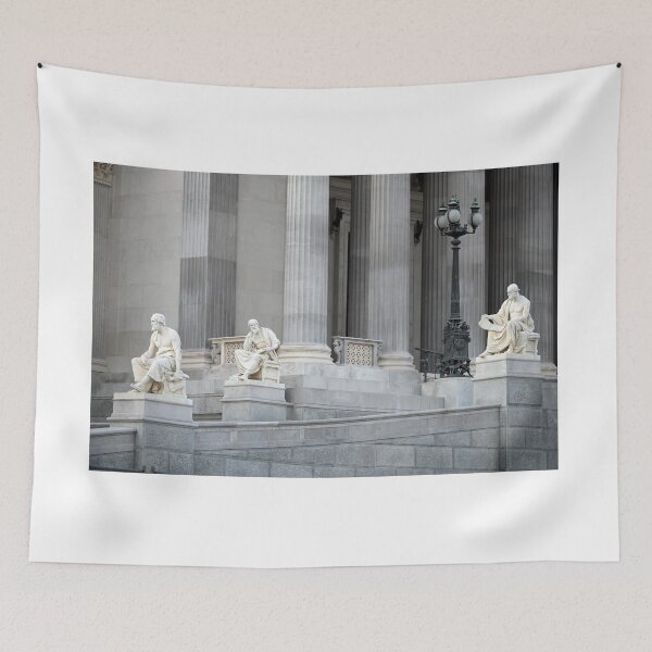 Item preview, statues in front of the Austrian parliament in Vienna designed and sold by goceris.