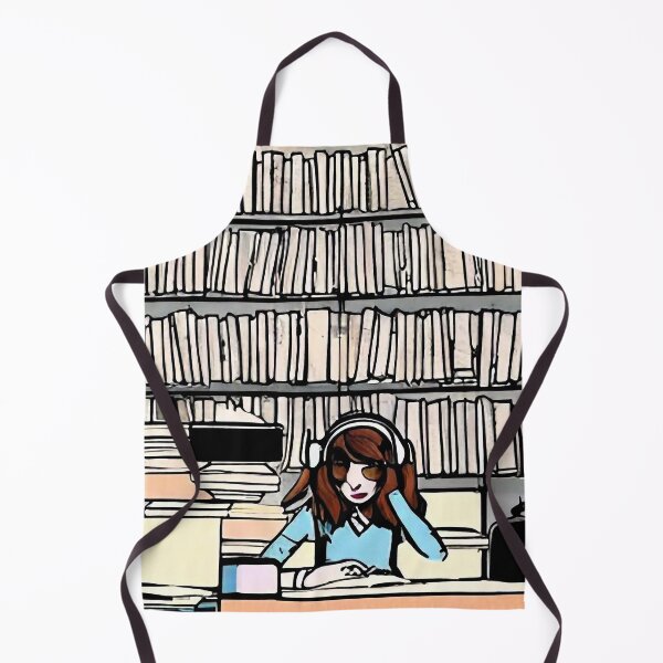 Item preview, Aesthetic Vintage Monochromatic Pop Art gift for a Book Lover Girl, Black and White designed and sold by TrillianGunshot.