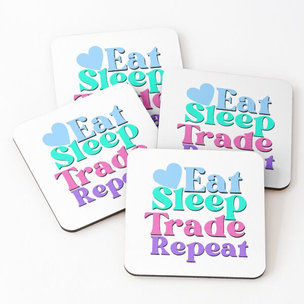 Item preview, Eat sleep trade repeat motivational saying designed and sold by Emotionville.