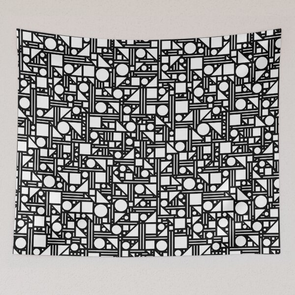 Item preview, Geometric maze (black and white) 2 designed and sold by freshinkstain.