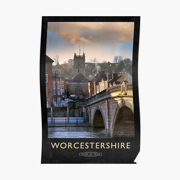 Worcestershire Railway Poster Poster