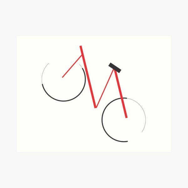 Red Bicycle Art Print