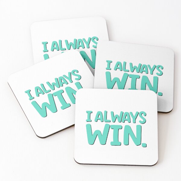 Item preview, I always win motivational quote saying designed and sold by Emotionville.