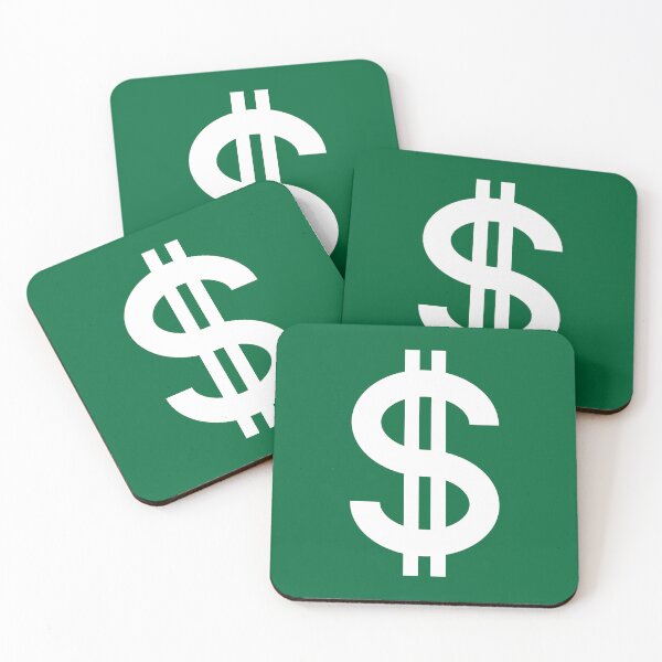 Item preview, White Dollar sign Green Background designed and sold by GemsAnatomy.