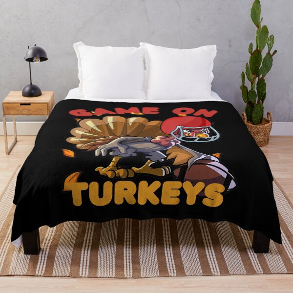 Item preview, Thanksgiving Turkey Football Game On Turkeys designed and sold by RockBeeDesigns.
