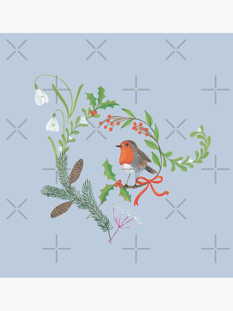 Christmas Chintz with Robin - Traditional chintz by Cecca Designs by Cecca-Designs