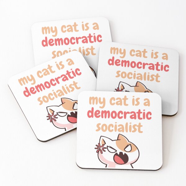 Item preview, my cat is a democratic socialist : meme cat designed and sold by MokonoKokoro.