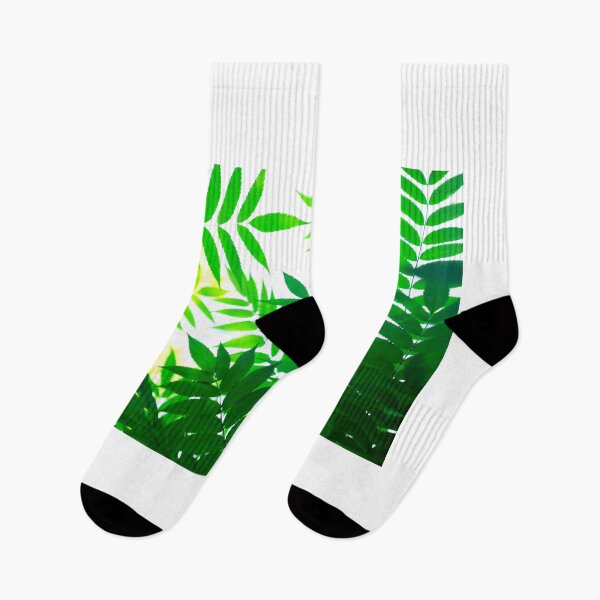 Item preview, Green leaves on white background designed and sold by olena2552.