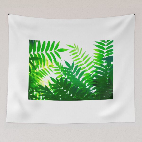 Item preview, Green leaves on white background designed and sold by olena2552.