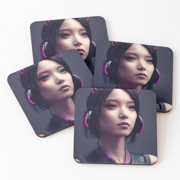 Item preview, Cat ears asian girl [Created by AI] designed and sold by TAGE-GALLERY.