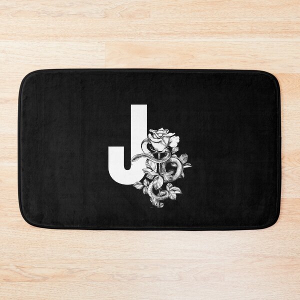 Item preview, J Botanical Monogram. Peony snake floral letter designed and sold by Emotionsy.