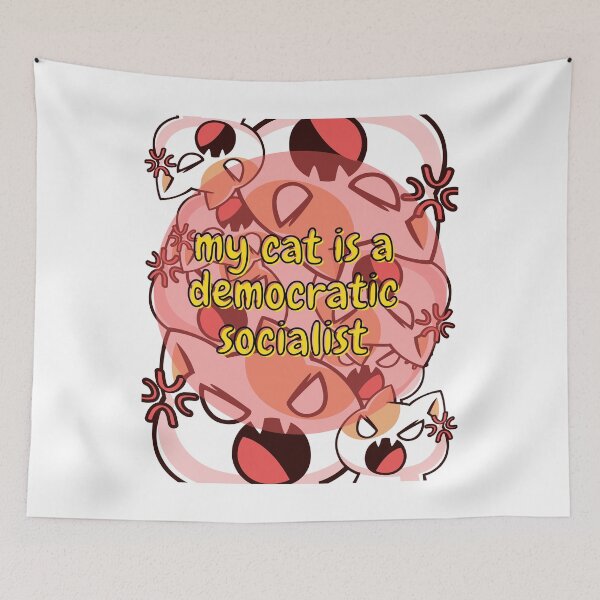 Item preview, my cat is a democratic socialist : meme cat designed and sold by MokonoKokoro.