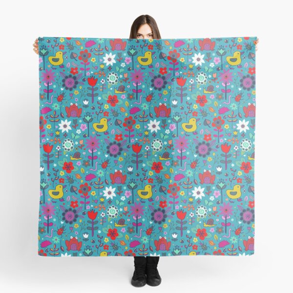 Aperçu de l'œuvre Canards et grenouilles dans le jardin - joli motif floral par Cecca Designs créée et vendue par Cecca-Designs.