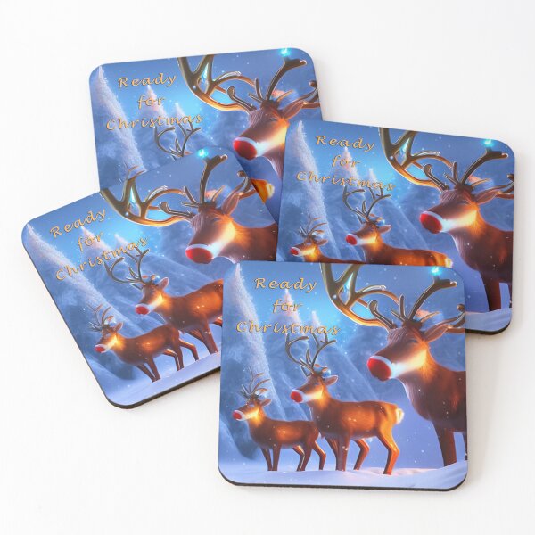 Item preview, Reindeers Ready for xmas | Christmas landscape designed and sold by LenaKiagia.