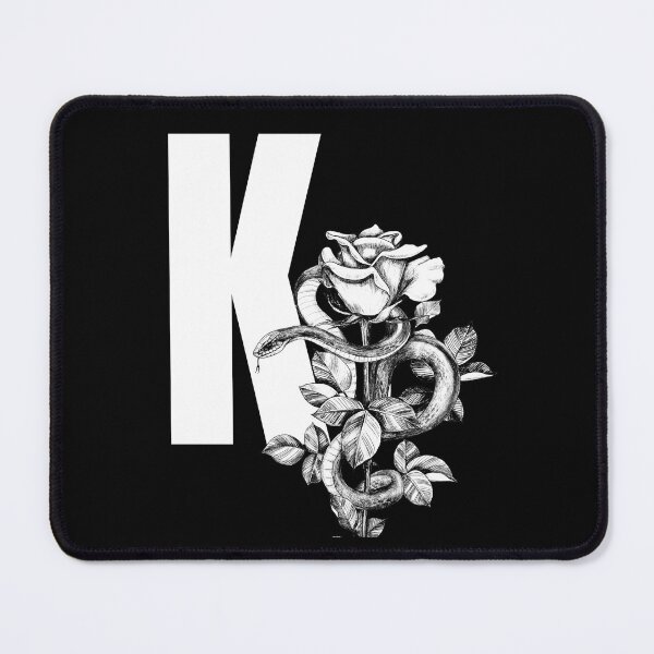 Artikelvorschau, K Botanisches Monogramm. Blumenbuchstabe der Pfingstrose entworfen und verkauft von Emotionsy.