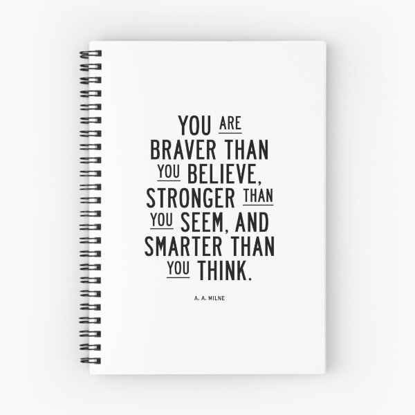 Item preview, You Are Braver Than You Believe Stronger Than You Seem and Smarter Than You Think designed and sold by MotivatedType.