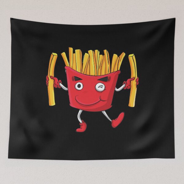 Item preview, Vintage Funny Frech Fries illustration  designed and sold by garniturex.