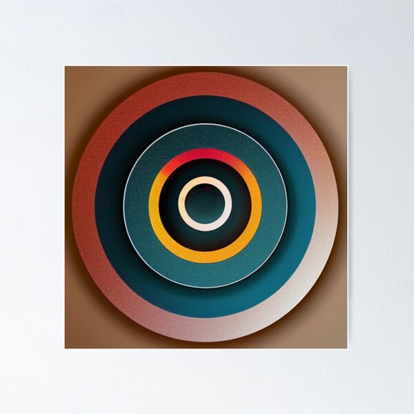 Item preview, Retro Modern Sleek Simple - Anillos circulares designed and sold by NewDesignPrints.