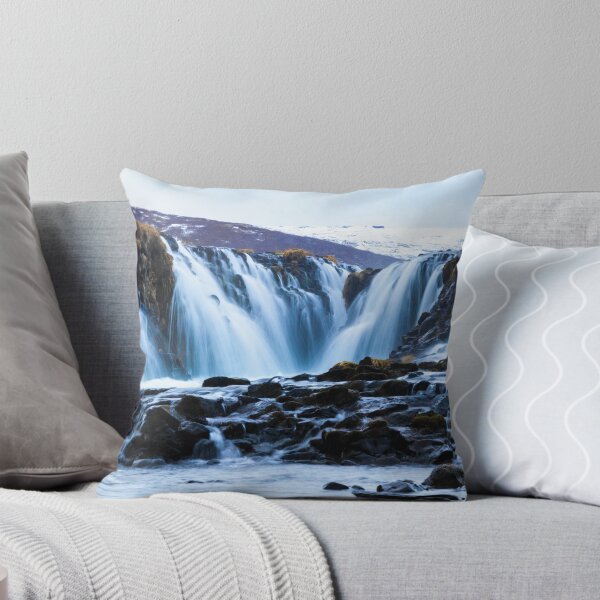 Item preview, Bruarfoss Waterfall, Brekkuskógur, Icelandic Glaciers designed and sold by PureCanvas.