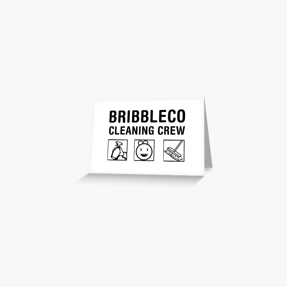 Roblox Cleaning Simulator Cleaning Crew Greeting Card By Jenr8d Designs Redbubble - roblox greeting card by kimoufaster redbubble