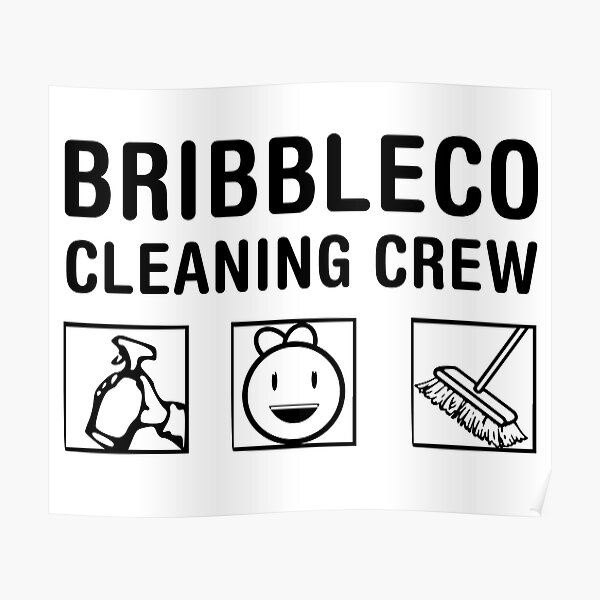 Roblox Cleaning Simulator Cleaning Crew Poster By Jenr8d Designs Redbubble - cleaning simulator roblox how to get all characters