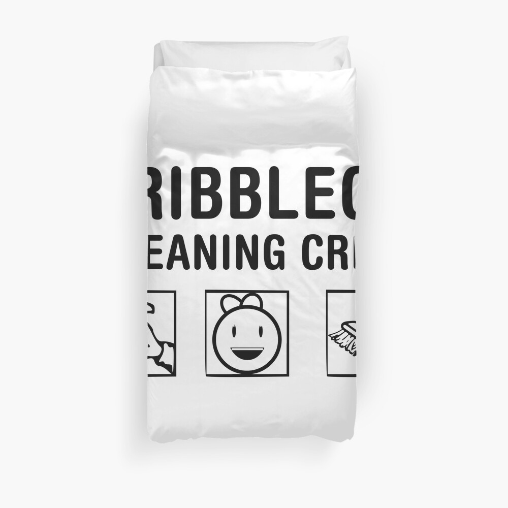 Roblox Cleaning Simulator Cleaning Crew Duvet Cover By Jenr8d - roblox minimal noob duvet cover by jenr8d designs redbubble