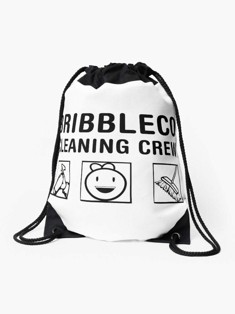 Roblox Cleaning Simulator Cleaning Crew Drawstring Bag By Jenr8d Designs Redbubble - roblox noob leaning