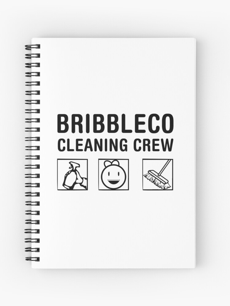 Roblox Cleaning Simulator Cleaning Crew Spiral Notebook By - roblox spiral notebooks redbubble