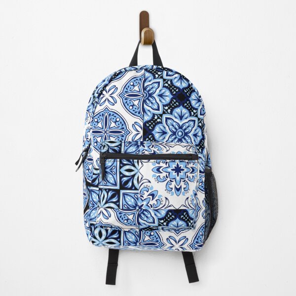 Item preview, Blue shades nordic patchwork designed and sold by reka88.