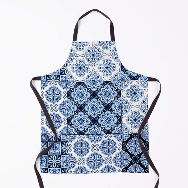 Item preview, Blue shades nordic patchwork designed and sold by reka88.