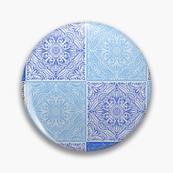 Item preview, Blue shades nordic patchwork designed and sold by reka88.