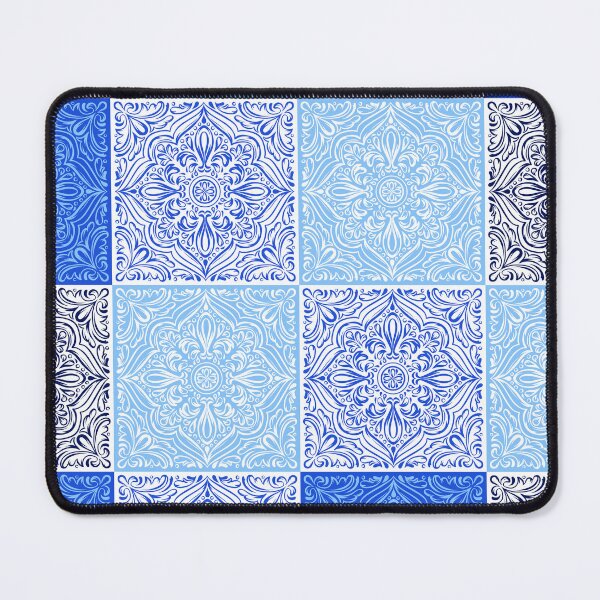 Item preview, Blue shades nordic patchwork designed and sold by reka88.